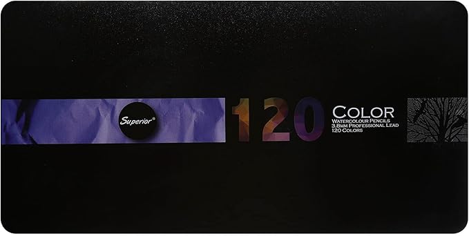 الوان مياة خشب من 120 قطعة من سوبيريور بلاستيك متعدد الالوان